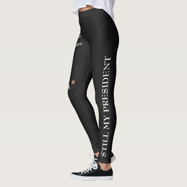 Barack Obama toujours mon Président Leggings ! (Gauche)