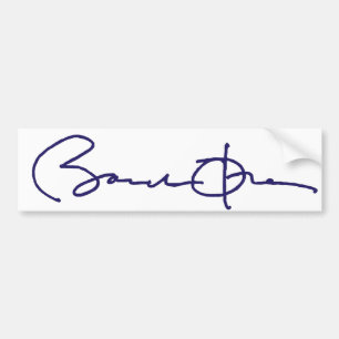 Barack Obama Unterzeichnung Autoaufkleber