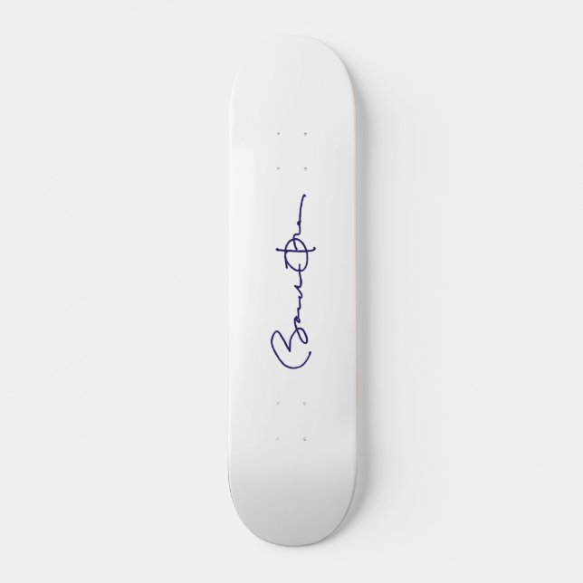 Barack Obama Unterzeichnung Skateboard (Vorne)