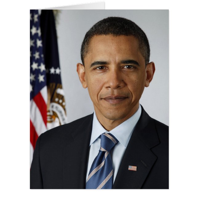 Barack Obama US-Präsident Weißes Haus Portrait (Vorderseite)
