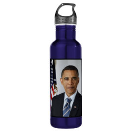 Barack Obama US-Präsident Weißes Haus Portrait Edelstahlflasche