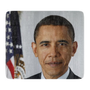 Barack Obama US-Präsident Weißes Haus Portrait Schneidebrett