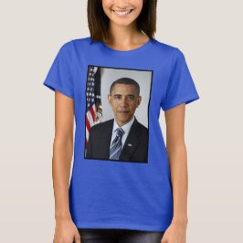 Barack Obama US-Präsident Weißes Haus Portrait T-Shirt