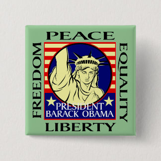 BARACK OBAMA WINS! - Maßgeschneiderte Button