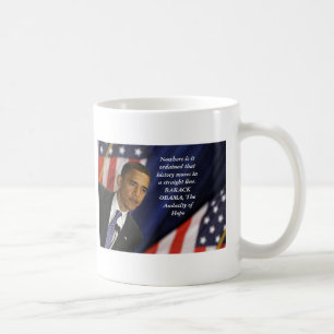 Barack Obama Zitat auf Geschichte Kaffeetasse