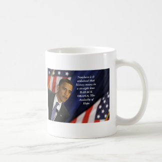 Barack Obama Zitat auf Geschichte Kaffeetasse