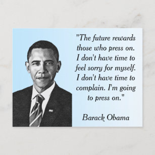 Barack Obama Zitat zur amerikanischen Flag-Postkar Postkarte