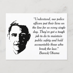 Barack Obama Zitat zur amerikanischen Flag-Postkar Postkarte
