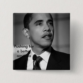 Barack-obamaBW, drängend auf ein besseres Amerika Button