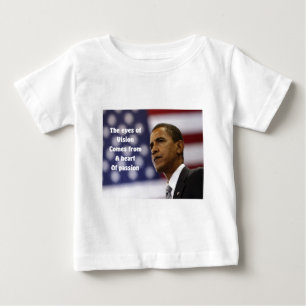 Barack Obamas Herz der Leidenschaft Baby T-shirt