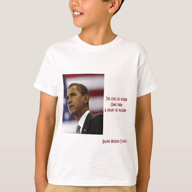 Barack Obamas Herz der Leidenschaft T-Shirt (Vorderseite)