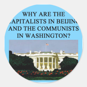 Barack Obamas sozialistisch Runder Aufkleber