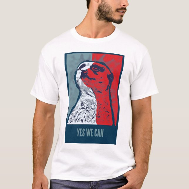 Barack Omeerkat Spitzen T-Shirt (Vorderseite)