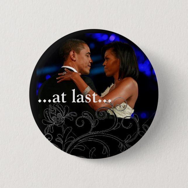 Barack u. Michelle Obama Button (Vorderseite)