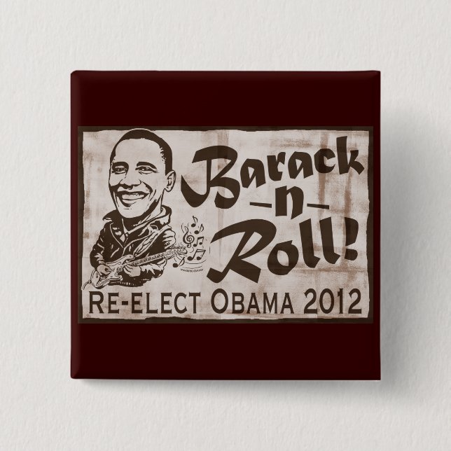 Barack und Gang RollenObama 2012 Button (Vorderseite)