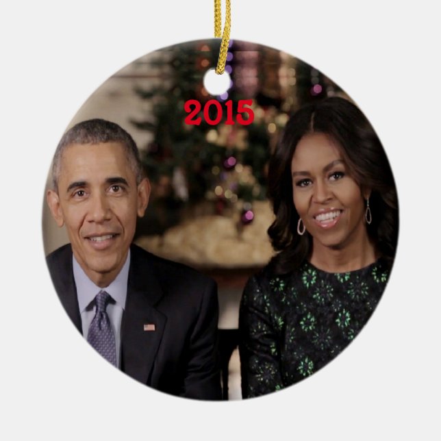Barack und Michelle 2015 - Ornament (Vorne)