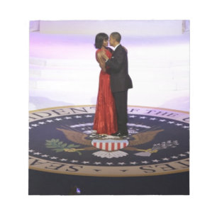 Barack und Michelle Obama Notizblock