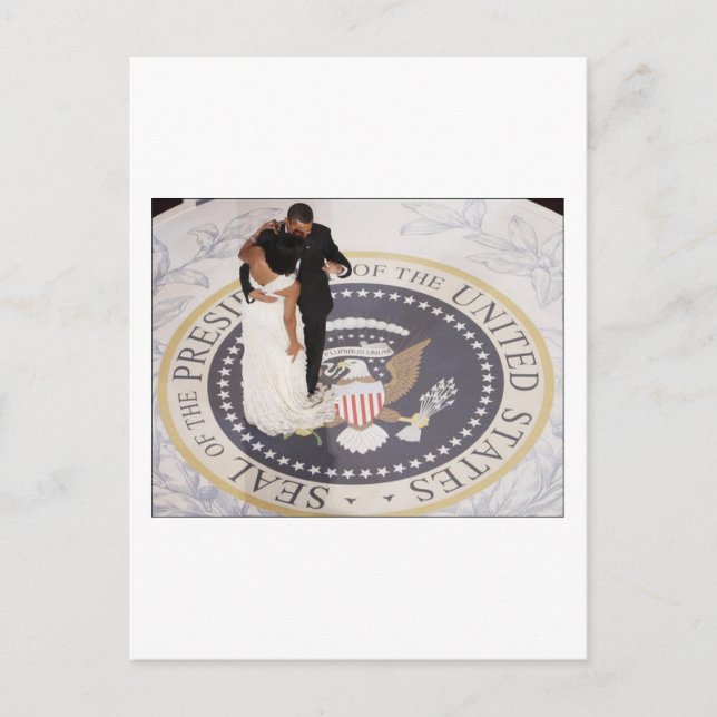 Barack und Michelle Obama Postkarte (Vorderseite)
