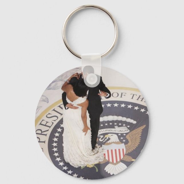 Barack und Michelle Obama Schlüsselanhänger (Vorderseite)