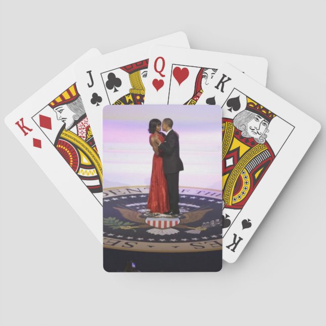 Barack und Michelle Obama Spielkarten (Rückseite)