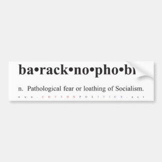 Baracknophobia Autoaufkleber