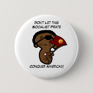 barackobamasocialistpoliticalpirate, BarackObam… Button