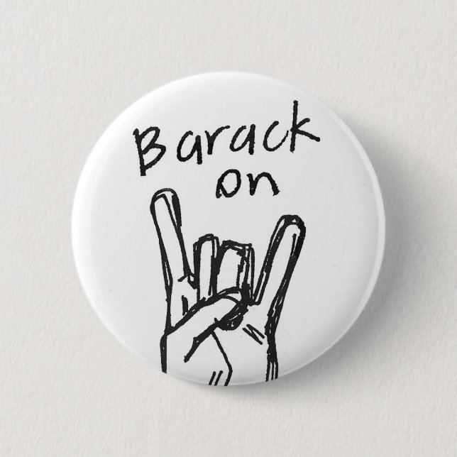 BarackOn Knopf Button (Vorderseite)