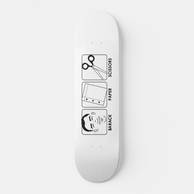 barackpaperscissors skateboard (Vorderseite)