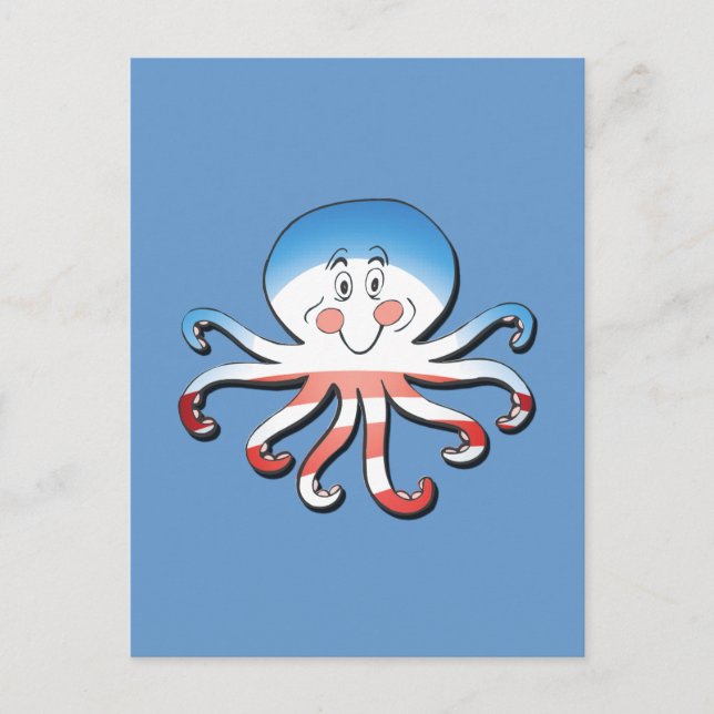 BARACKTOPUS POSTKARTE (Vorderseite)