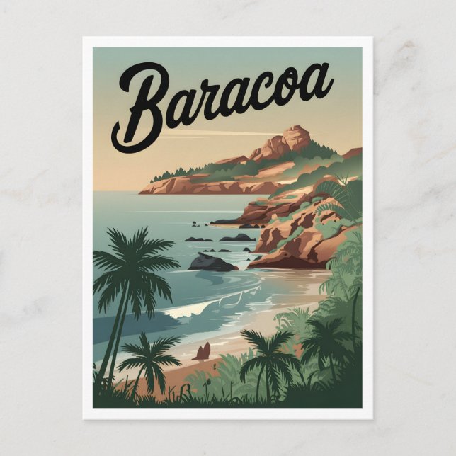Baracoa Kuba Vintag Postkarte (Vorderseite)