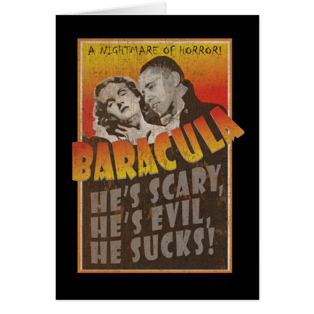 Baracula - affiche de film de Barack Obama (Devant)