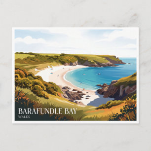 Barafundle Bay Stackpole Vereinigtes Königreich Postkarte