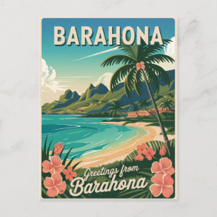 Barahona Dominikanische Republik vintage Postkarte