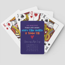 Baraja de cartas para profesor con nombres. FA Spielkarten