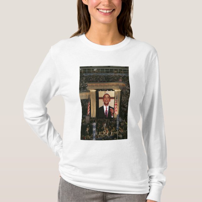 Barak Obama spricht am gestern Abend von T-Shirt (Vorderseite)