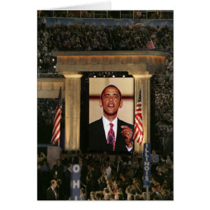 Barak Obama spricht am letzten Abend der