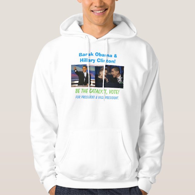 Barak Obama und Hillary Clinton Hoodie (Vorderseite)