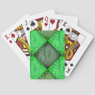 Baralho verde falsa grama ou folhas de coqueiro spielkarten