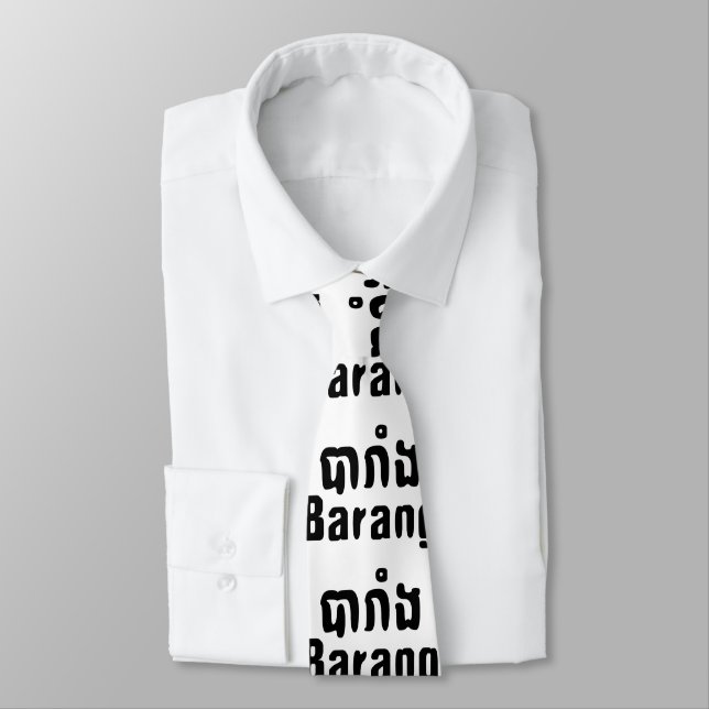 Barang ♦ Ausländer in Khmer-Sprachschrift ♦ Krawatte (Gebunden)
