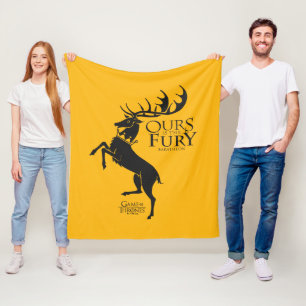 Baratheon Sigil - Ours is the Fury Fleecedecke
