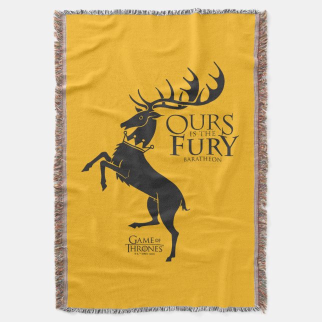 Baratheon Sigil - Uns ist das Fury Decke (Vorderseite Vertikal)
