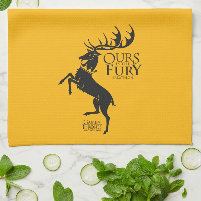 Baratheon Sigil - Uns ist das Fury Geschirrtuch (Gefaltet)