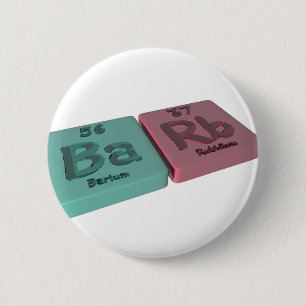 Barb als Barium-Ba und Rubidium-Rb Button