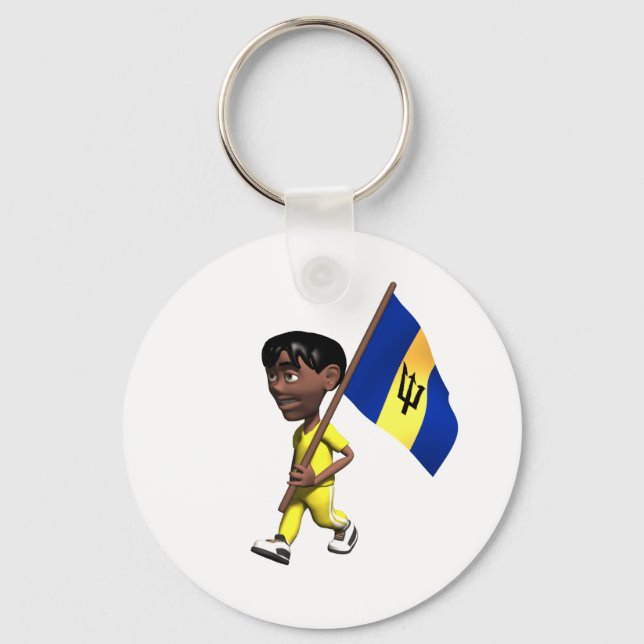 Barbadian Boy Schlüsselanhänger (Vorderseite)