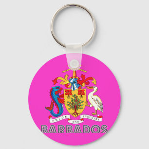 Barbadian Emblem Schlüsselanhänger