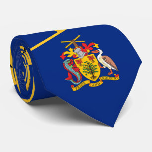 Barbadische Flagge und Wappen, Flagge von Barbados Krawatte