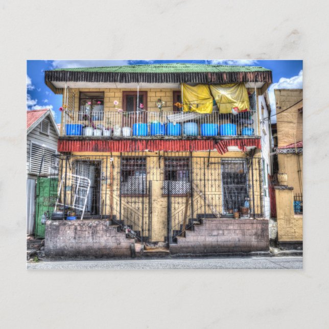 Barbadische Zuhause Postkarte (Vorderseite)