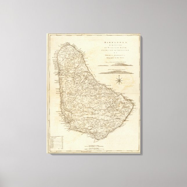 Barbadoes Leinwanddruck (Vorderseite)