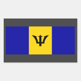 Barbados-Aufkleber Rechteckiger Aufkleber