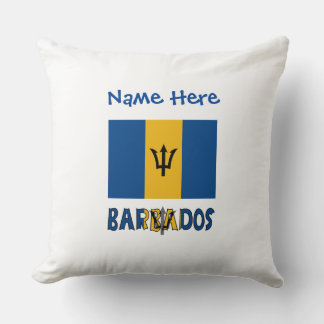 Barbados Barbadian Flag Blue Personalization Kissen